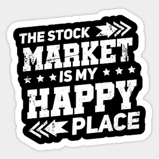 Stock Trading Makes Me Happy Sticker